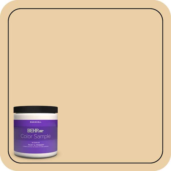 BEHR PREMIUM PLUS 8 oz. #M300-3 Harmonious Gold Eggshell Enamel Interior Paint & Primer Color Sample