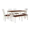 CROSLEY FURNITURE Shelby 6-Piece White Dining Set KF20004-WH