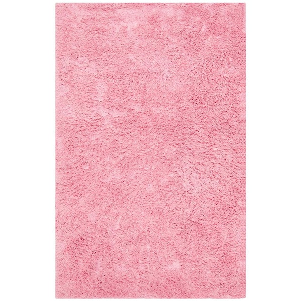 SAFAVIEH Classic Shag Ultra Pink 2 ft. x 3 ft. Solid Area Rug