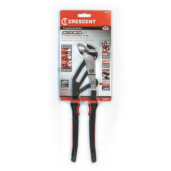 Crescent Z2 Auto-Bite 10 in. V-Jaw Tongue and Groove Dual