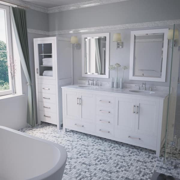 Wyndham Collection Sheffield 80 in. W x 22 in. D x 35 in. H Double