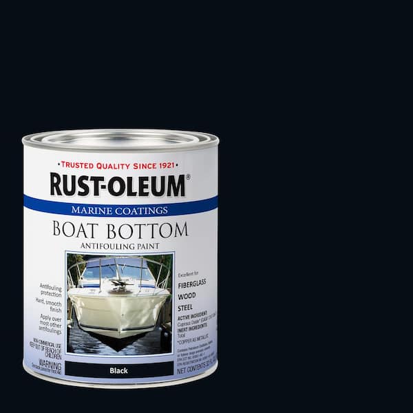 1 qt. Flat Black Boat Bottom Antifouling Paint (Case of 2)