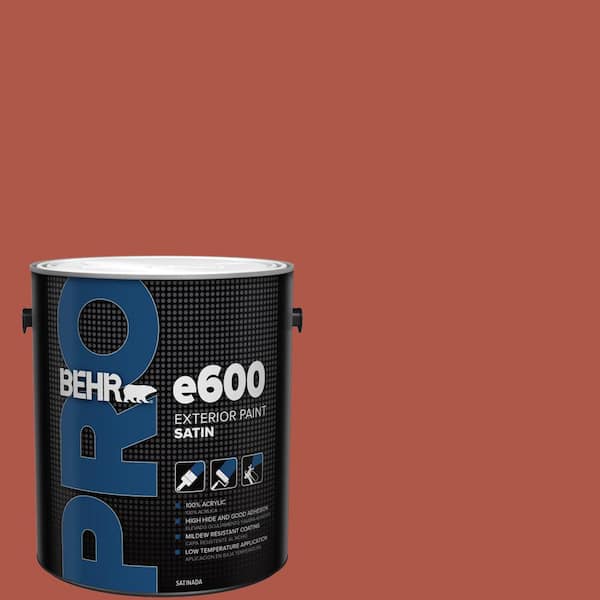 1 gal. #PPU2-14 Tibetan Orange Satin Exterior Paint