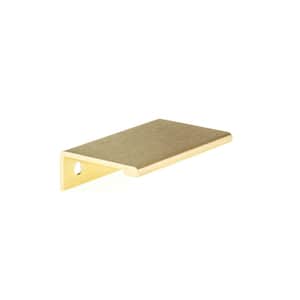 Lincoln Collection 2 in. (50 mm) Satin Gold Modern Cabinet Finger Pull
