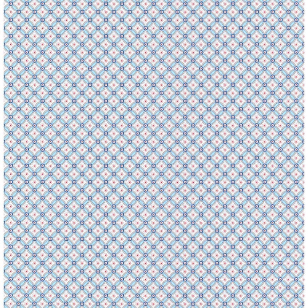 EIJFFINGER Eebe Light Blue Floral Geometric Wallpaper