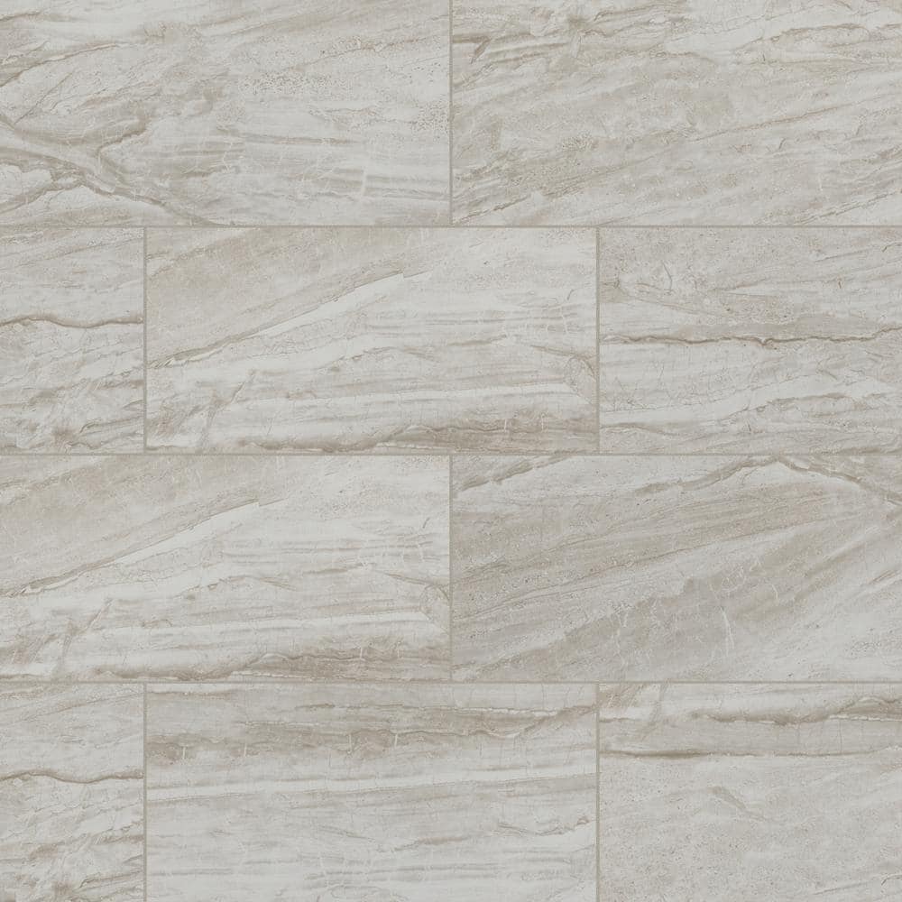 TrafficMaster Vigo Gris 12 in. x 24 in. Matte Ceramic Stone