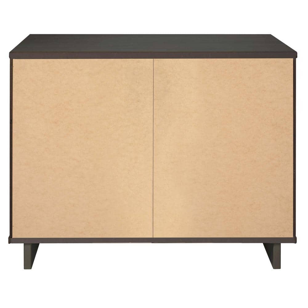 Granville Dark Grey Ribbed 2pc Dresser and Nightstand Set