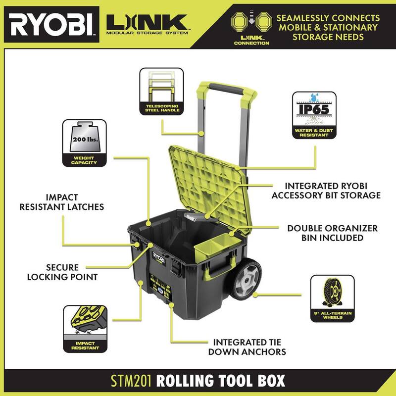 22.2 in. LINK Rolling Tool Box with Tool Crate