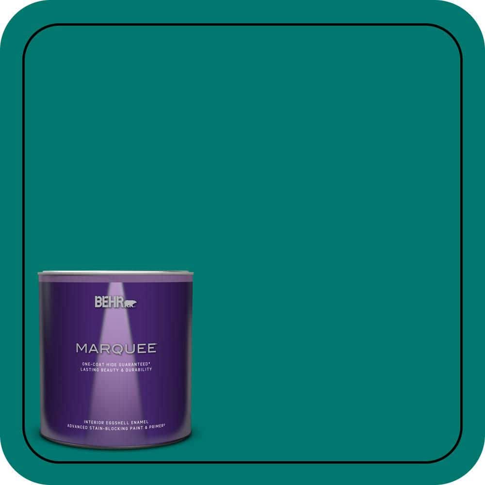 1 qt. #490B-7 Mermaid Harbor Eggshell Enamel Interior Paint & Primer product image for price tracking