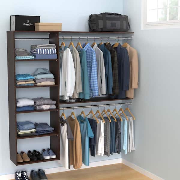 10' Deluxe Solid Wall Closet Organization Kit (121.5)