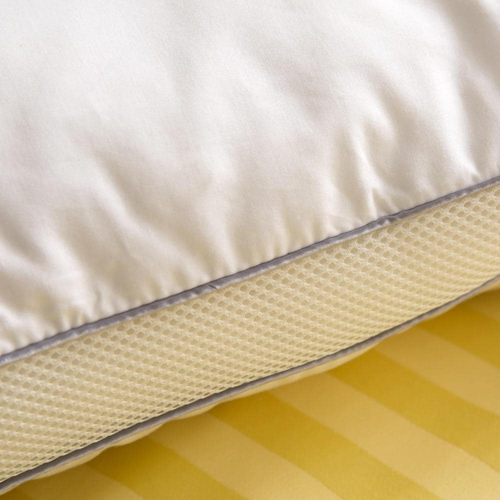 White Hypoallergenic Polyester Standard Bed Pillow