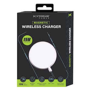 15W Magnetic Wireless Charger,MagSafe Compatible Fast Charging Pad with 3. 3ft USB-C Cable for iPhone and Android-Silver