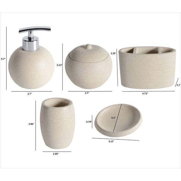 New Ceramic Bathroom Accessories Set for Home Decor Gift Item Set of 4 A26