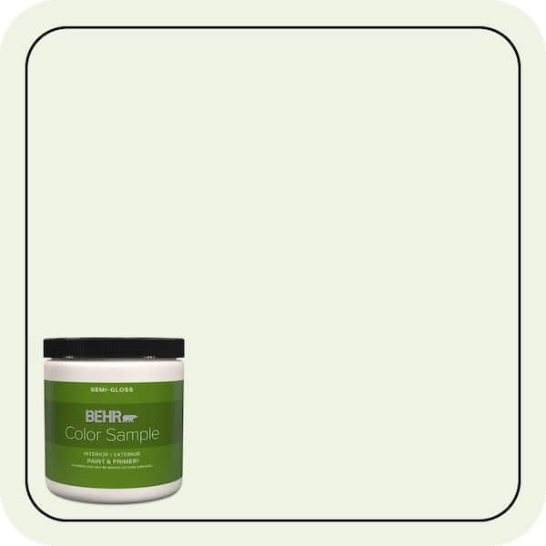 BEHR PREMIUM PLUS 8 oz. #PPL-37 Aspen Whisper Semi-Gloss Interior/Exterior Paint & Primer Color Sample