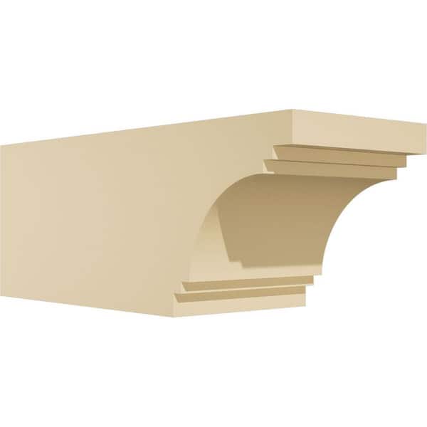 Ekena Millwork Standard Pescadero 6 in. W x 6 in. H x 16 in. D Polyurethane Rafter Tail Outlooker