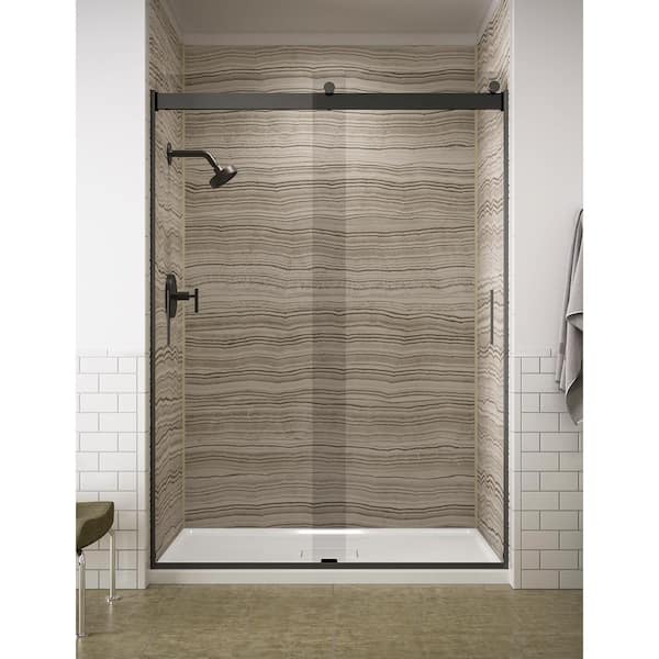H Frameless Sliding Shower Door, Frameless Sliding Shower Doors Home Depot