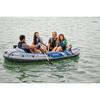 Intex Excursion Inflatable Rafting Fishing Person Boat W/ Oars Pump (3  Pack), Inflatable Boat Kmart