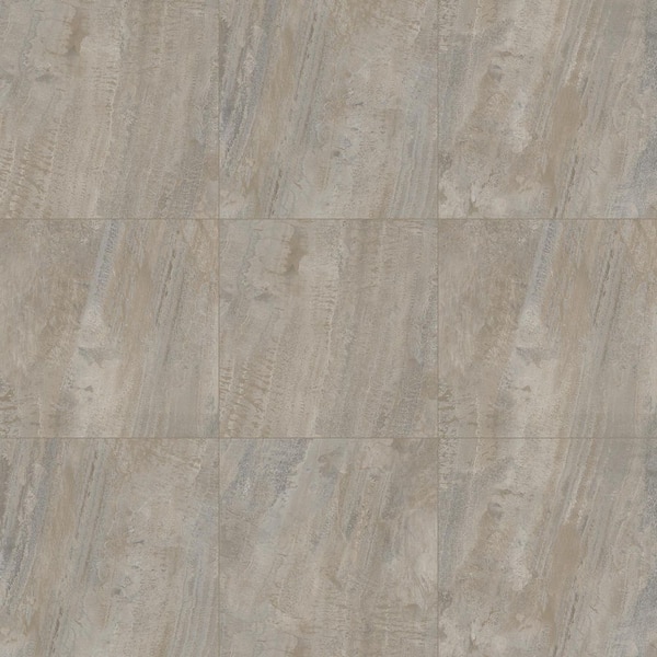 Serene Mist 4 MIL x 12 in. W x 12 in. L Peel and Stick Waterproof Vinyl Tile Flooring (30 sq. ft./Case)