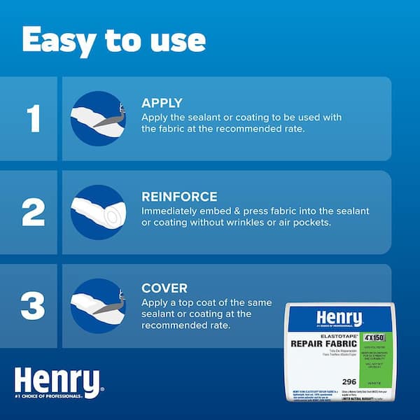 Henry Solar-Flex Roof Coating, Sealant, Repair Fabric Combo - The