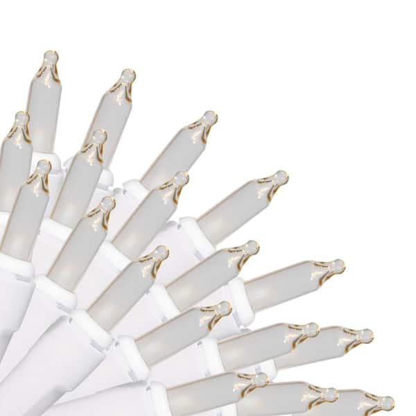 Brite Star 35-Light Straight Line Light Set, Clear, White Wire (Set of 3)