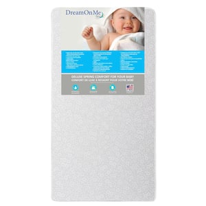 Little Baby 6 Inch Gray Full Size Firm Foam Crib and Toddler Bed Mattress