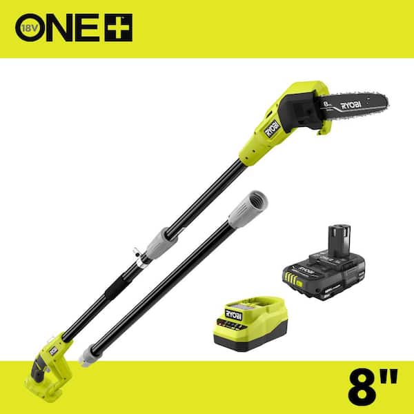 ONE+ 18V 8 in. Cordless Oil-Free Pole Saw with 1.5 Ah Battery and Charger