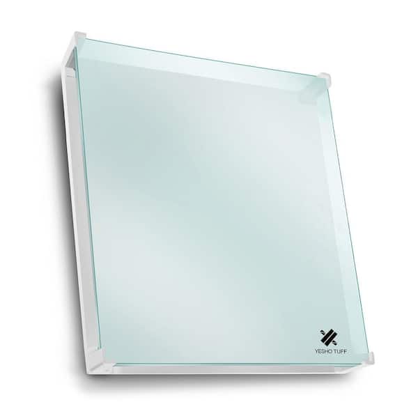 EconoHome 12000 BTU Wall Mount Smart Heater Panel-Glass Heat Guard Cover - Pairs with eWeLink App - 400-Watt