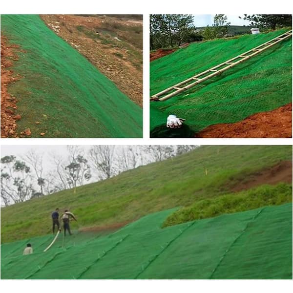 Wellco 6.5 ft. x 100 ft. Green Plastic 3D Geomat Erosion Control