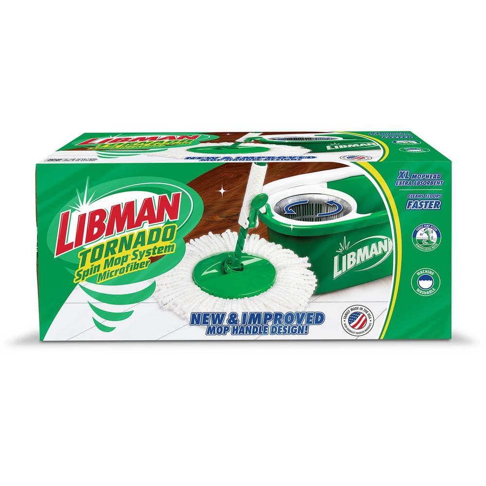 Libman Green and White Polypropylene Tornado Spin Mop System