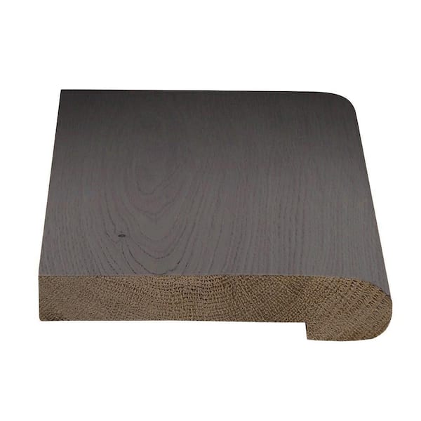 ASPEN FLOORING Stout 3/8 in. Thick x 2-3/8 in. Width x 78 in. Length Stair Nosing American Hickory Hardwood Trim