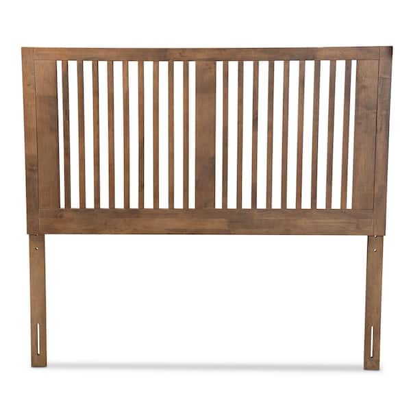 Baxton Studio Harena Ash Walnut Queen Headboard