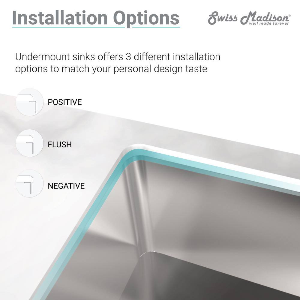 Toulouse 16 x 16 Stainless Steel Single Basin Undermount Kitchen Sink