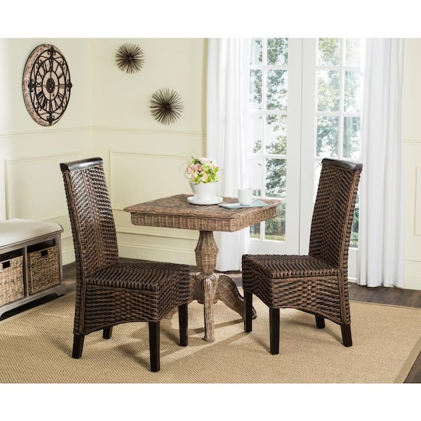 Ilya Brown Wicker Chair (Set of 2)