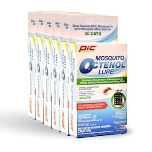 Mosquito Octenol Lure (6-Pack), Attracts Mosquitoes, for Use with Electronic Insect Killers and Traps