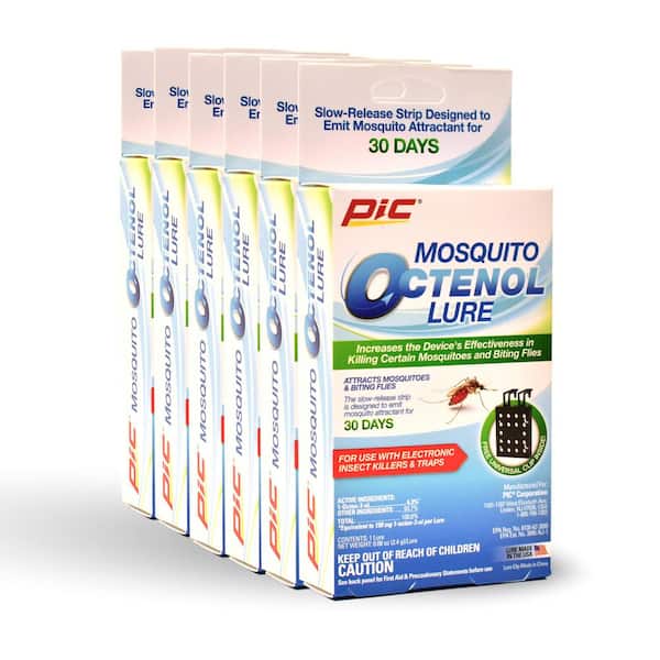 Pic Mosquito Octenol Lure (6 Pack), Attracts Mosquitoes, for Use with Electronic Insect Killers & Traps