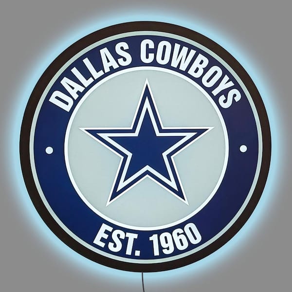 IMPERIAL Dallas Cowboys Establish Date 24 in. LED Lighted Sign