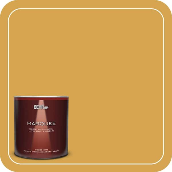 BEHR MARQUEE 1 qt. #M290-6 Plantain Chips Matte Interior Paint & Primer