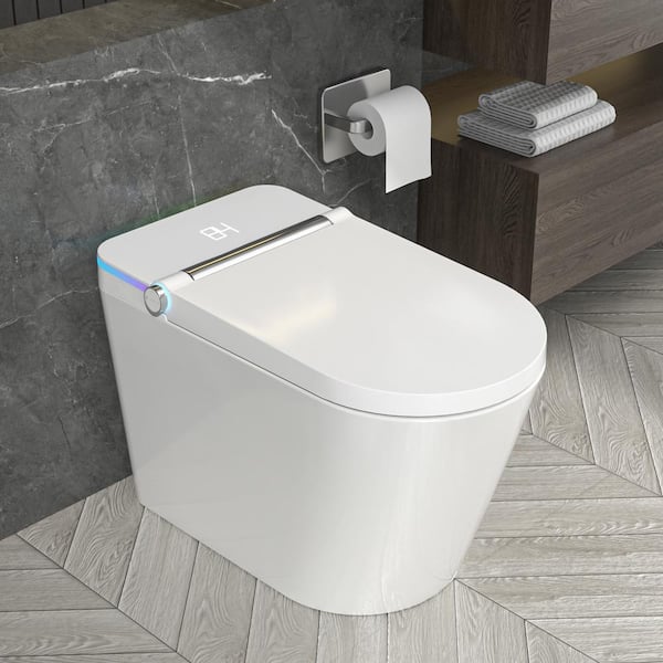 1.28 GPF One-Piece AUTO OpenandClose Elongated Bidet Toilet Smart Toilet with Heated Bidet Seat