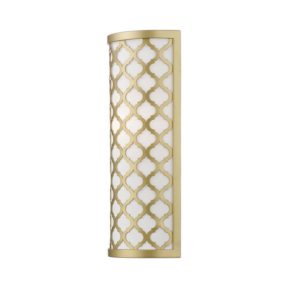 Arabesque Soft Gold Single-Light Dimmable Wall Sconce