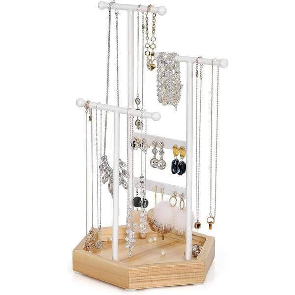 Cut Glass Beads Jewelry Holder Organizer Necklace Tree Stand Jewelry  Organizer With Drawer Box Small Jewelry Display Storage Tree For Dresser  Nightstand Wire Necklace for Jewelry Making : : Home & Kitchen