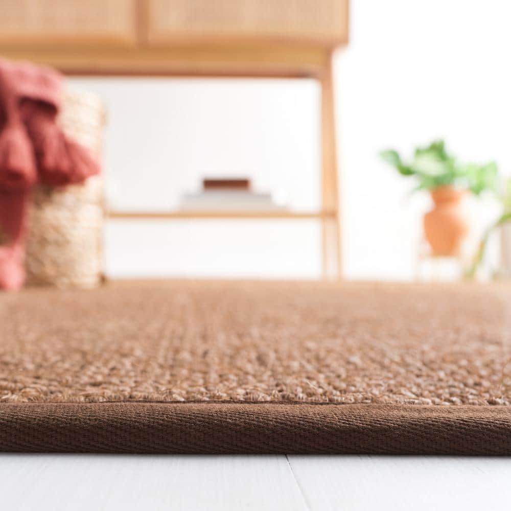 Chocolate Hand-Knotted Wool Area Rug, 4' x 6'