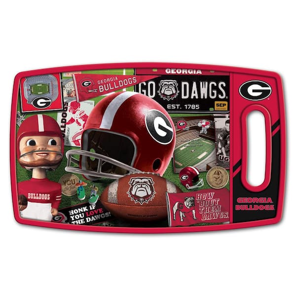 YouTheFan NCAA Georgia Bulldogs Retro Series Polypropyene Cutting Board