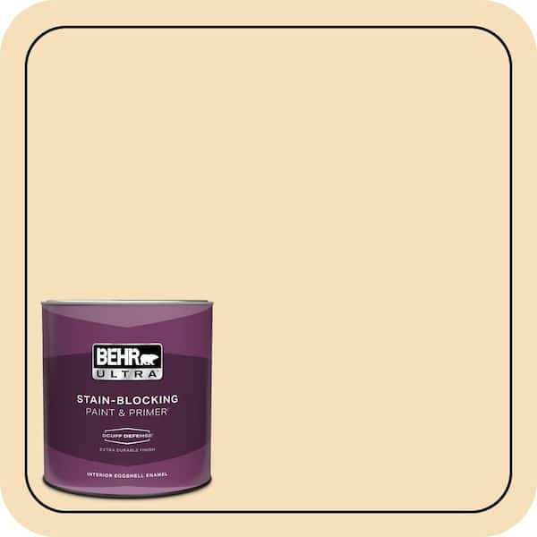 BEHR ULTRA 1 qt. #350E-3 Oklahoma Wheat Extra Durable Eggshell Enamel Interior Paint & Primer