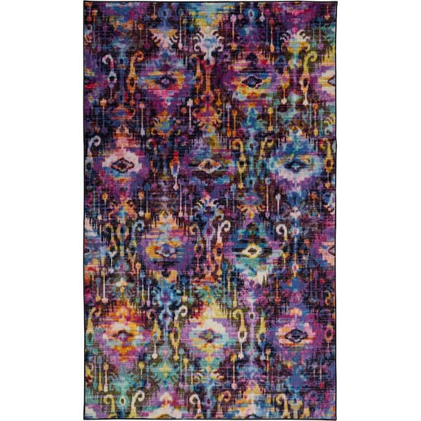 Mohawk Home Arimo Purple 8 ft. x 10 ft. Tribal Area Rug