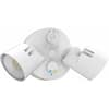 Lithonia Lighting HGX LED 2RH ALO SWW2 120 PIR WH M2 Projecteur de sécurité HomeGuard 2150-2600 lumens 2 lumières Capteur photocellule et détection de mouvement Blanc