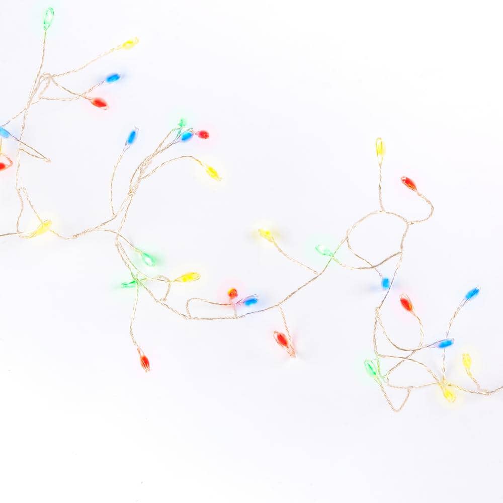 10 ft. L Multi-Color Christmas Firecracker White Garland with Lights price history on PriceWatchPro