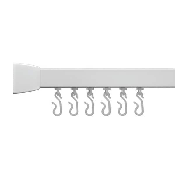Croydex 36 in. Professional Profile Shower Rail in White