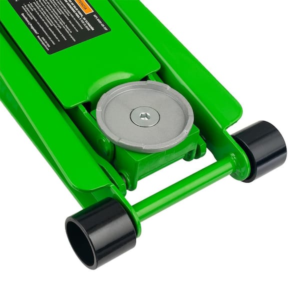 Maasdam 3-Ton Low Profile Floor Jack with Quick Lift in Green