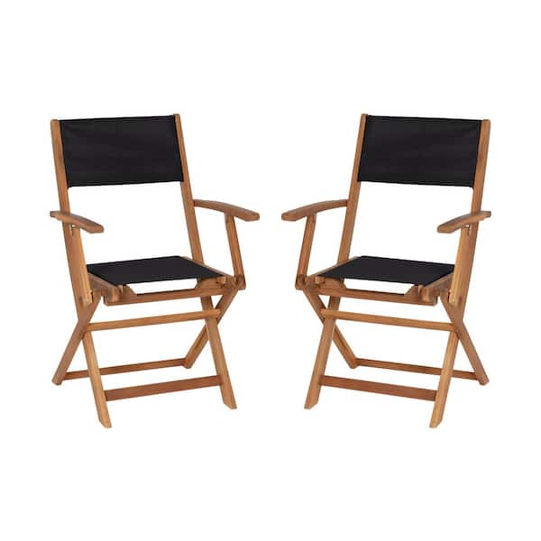 TAYLOR + LOGAN Natural Folding Chairs Set of 2