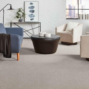 Lilypad  - Pinstripe - Gray 30.7 oz. Triexta Pattern Installed Carpet
